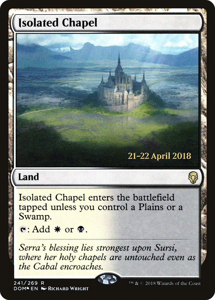 {R} Isolated Chapel [Dominaria Prerelease Promos][PR DOM 241]
