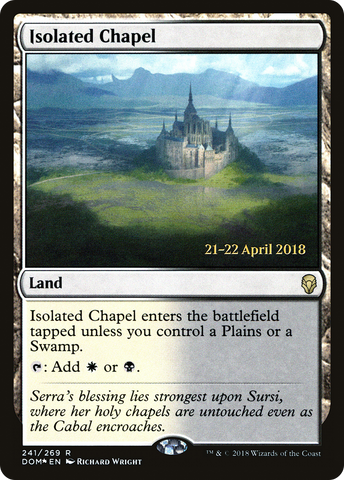 {R} Isolated Chapel [Dominaria Prerelease Promos][PR DOM 241]