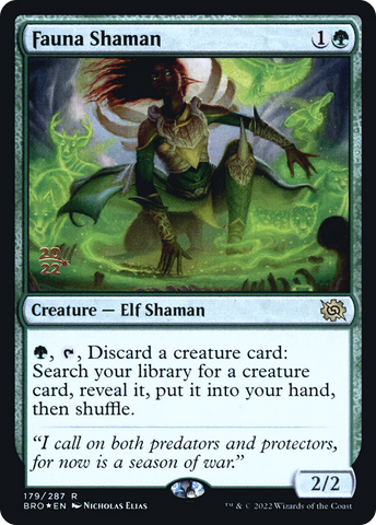 {R} Fauna Shaman [The Brothers' War: Prerelease Promos][PR BRO 179]