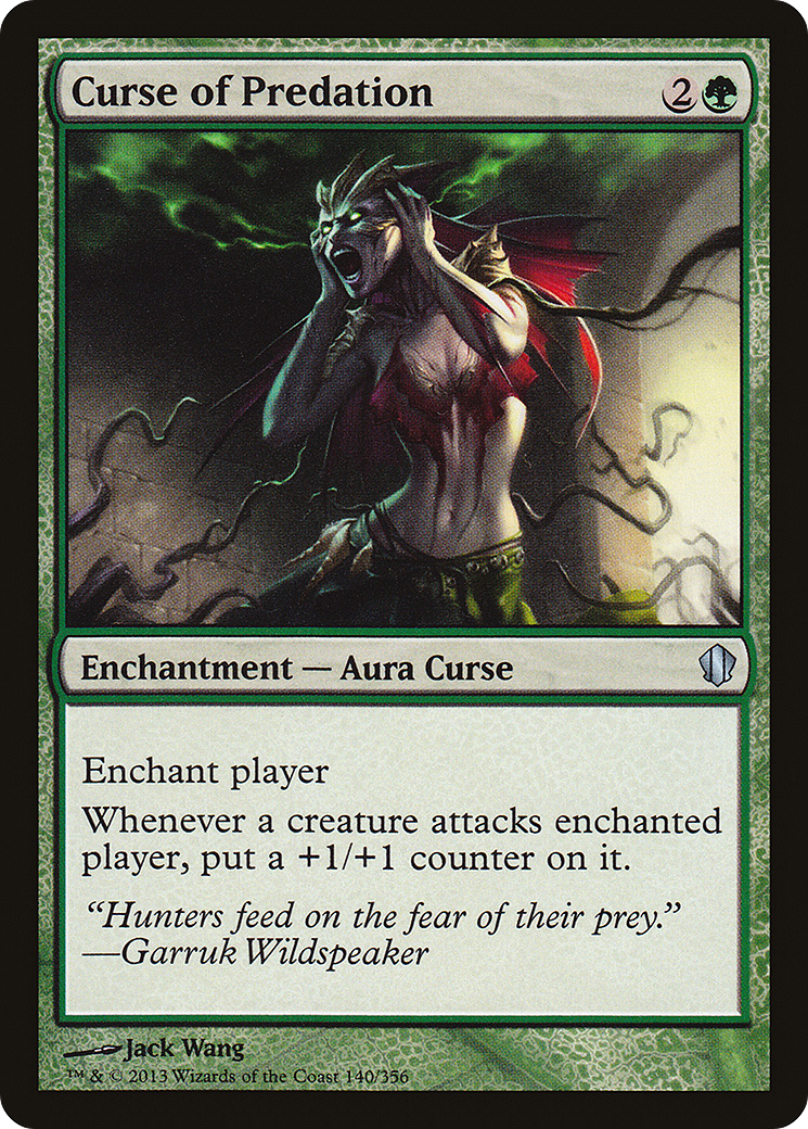 {C} Curse of Predation [Commander 2013][C13 140]