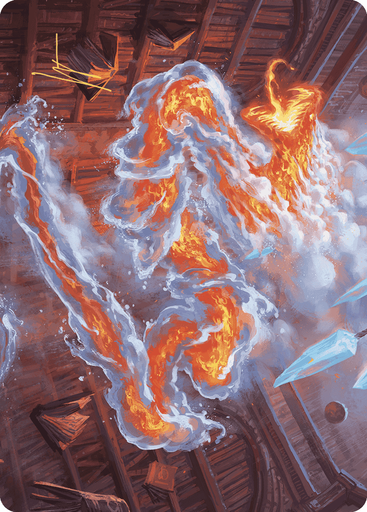 {A} Scalding Viper Art Card (Gold-Stamped Signature) [Wilds of Eldraine Art Series][GS AWOE 041]
