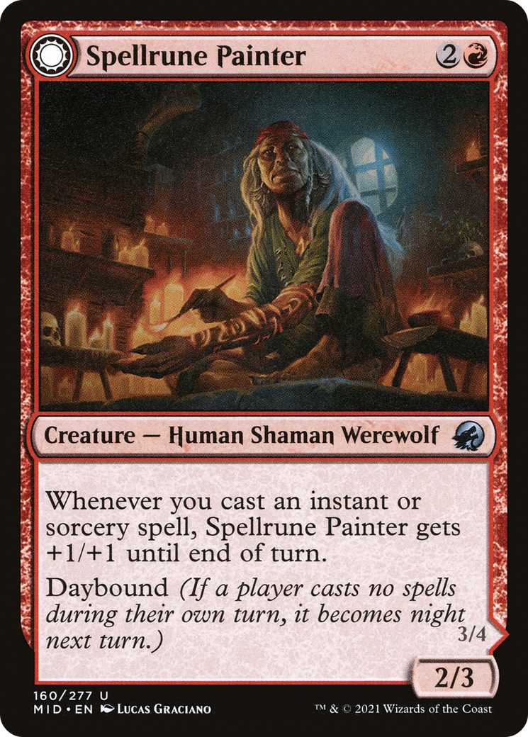 {C} Spellrune Painter // Spellrune Howler [Innistrad: Midnight Hunt][MID 160]