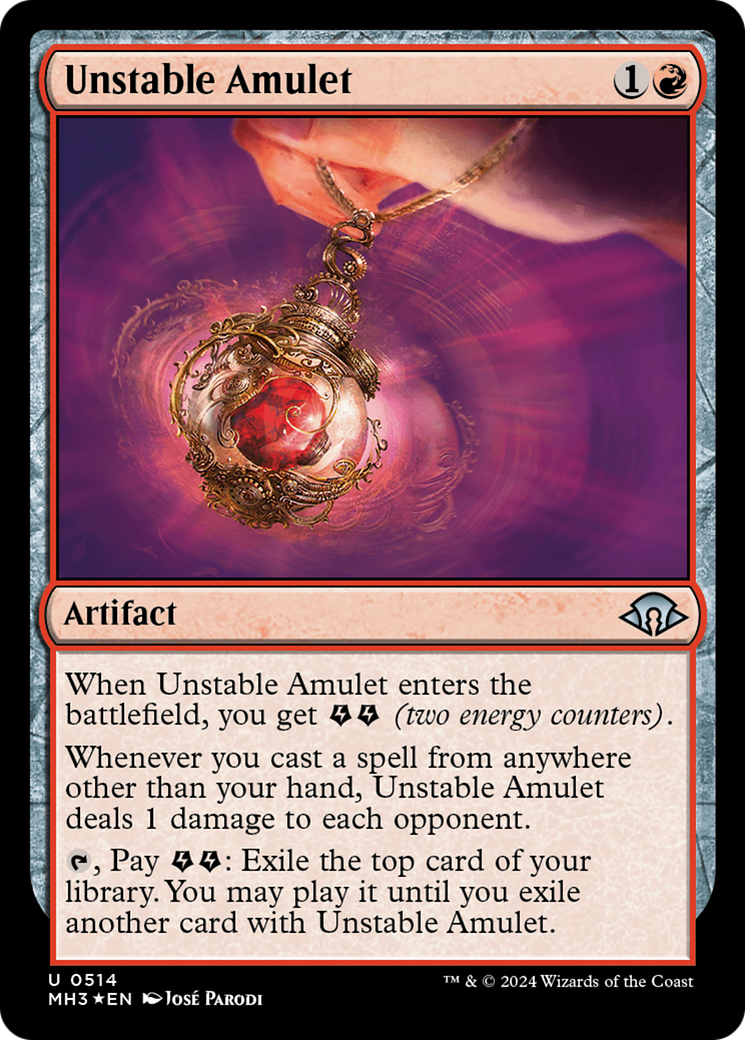 {C} Unstable Amulet (Ripple Foil) [Modern Horizons 3][MH3 514]