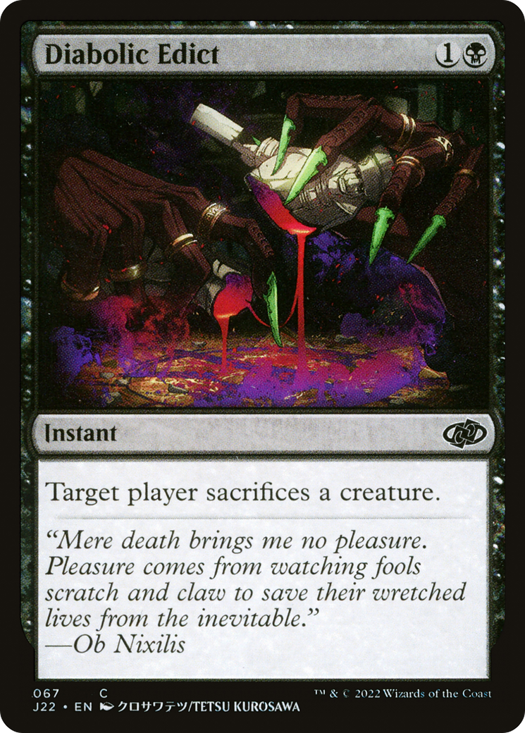 {C} Diabolic Edict [Jumpstart 2022][J22 067]