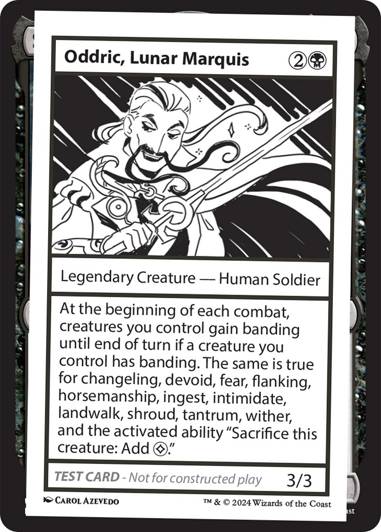 {C} Oddric, Lunar Marquis [Mystery Booster 2 Playtest Cards][MB2 PLAYTEST]