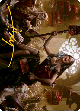 {A} Gisa, Glorious Resurrector Art Card (Gold-Stamped Signature) [Innistrad: Midnight Hunt Art Series][GS AMID 035]