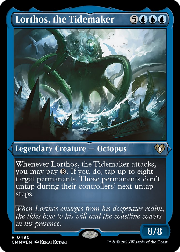 {R} Lorthos, the Tidemaker (Foil Etched) [Commander Masters][CMM 490]