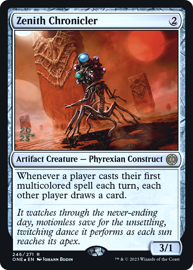 {R} Zenith Chronicler [Phyrexia: All Will Be One Prerelease Promos][PR ONE 246]