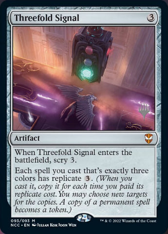 {R} Threefold Signal (Promo Pack) [Streets of New Capenna Commander Promos][PP NCC 093]