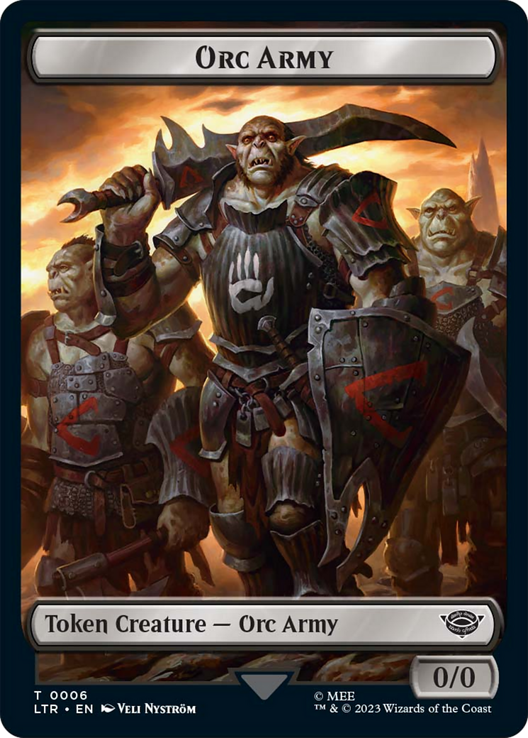 {T} Food (10) // Orc Army (06) Double-Sided Token [The Lord of the Rings: Tales of Middle-Earth Tokens][TLTR 10//6]