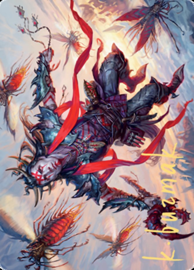 {A} Scion of the Swarm Art Card (Gold-Stamped Signature) [Zendikar Rising Art Series][AZNR 059]