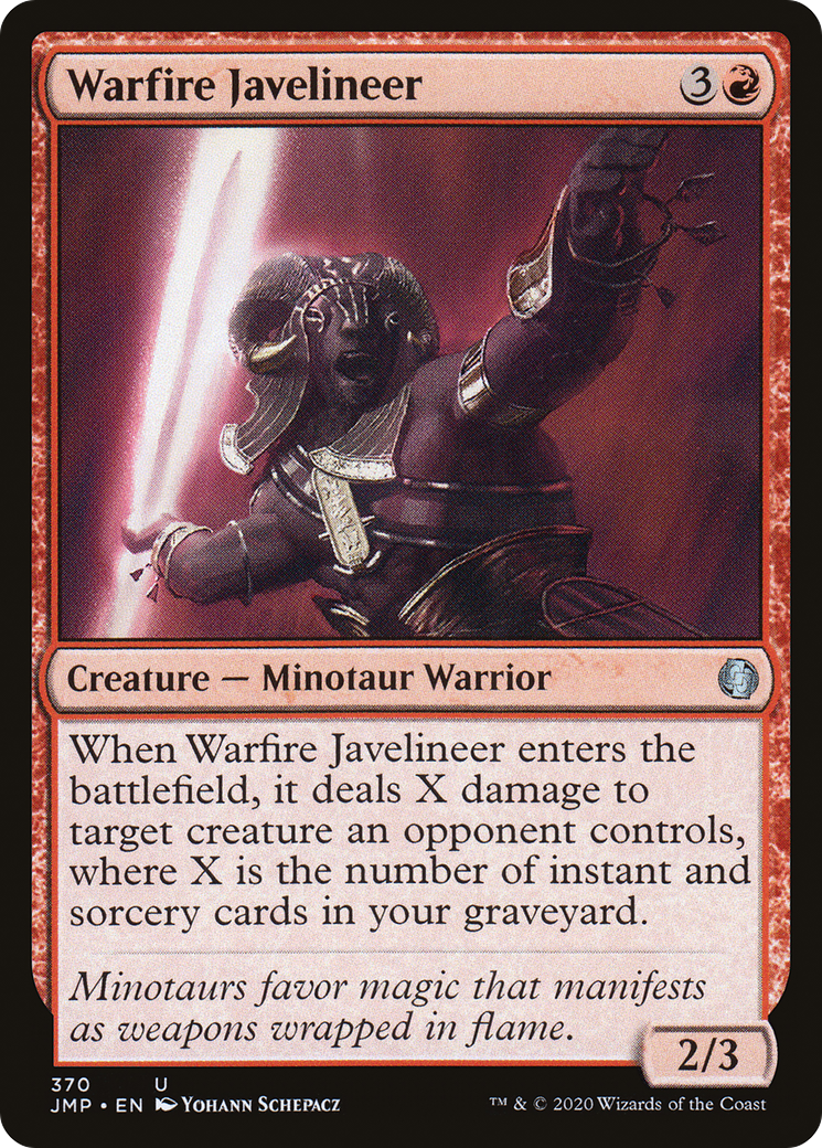 {C} Warfire Javelineer [Jumpstart][JMP 370]