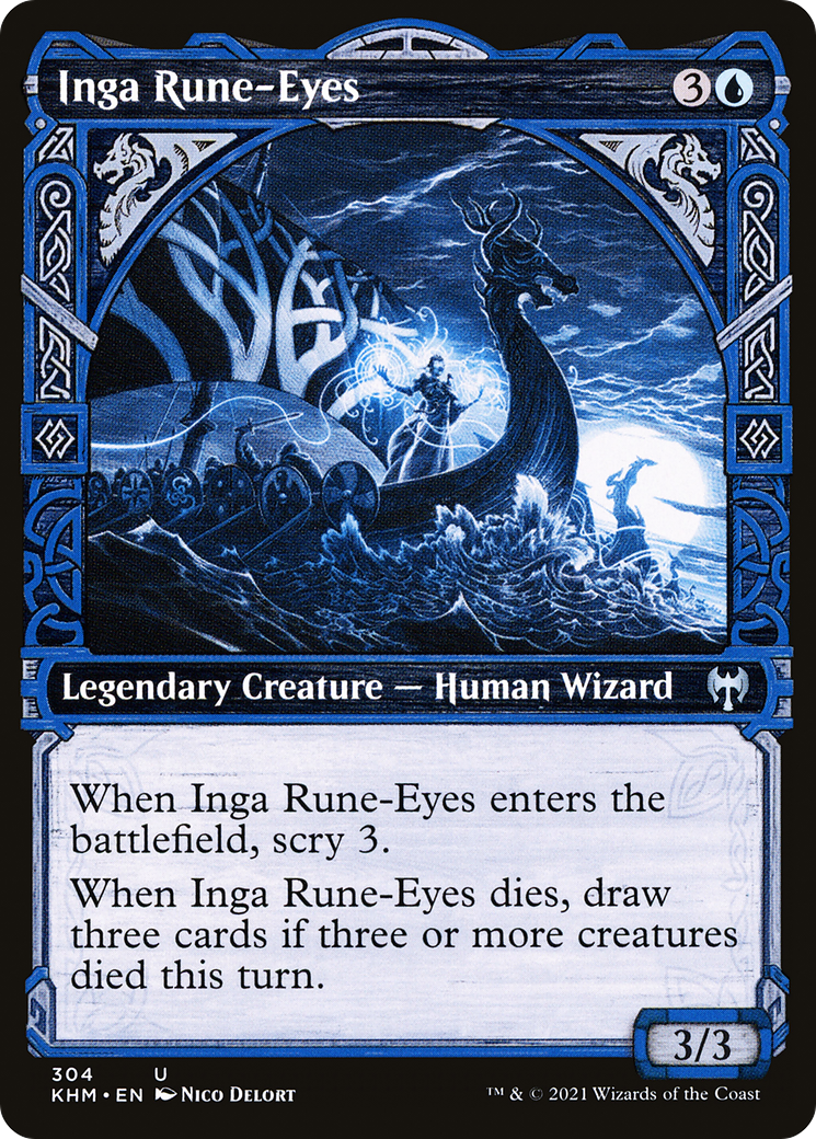 {C} Inga Rune-Eyes (Showcase) [Kaldheim][KHM 304]