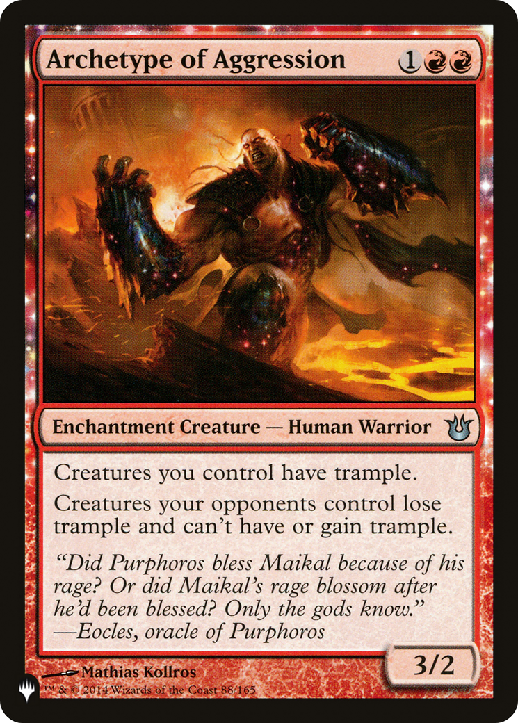 Archetype of Aggression [LIST 88/165] : (enchantment)