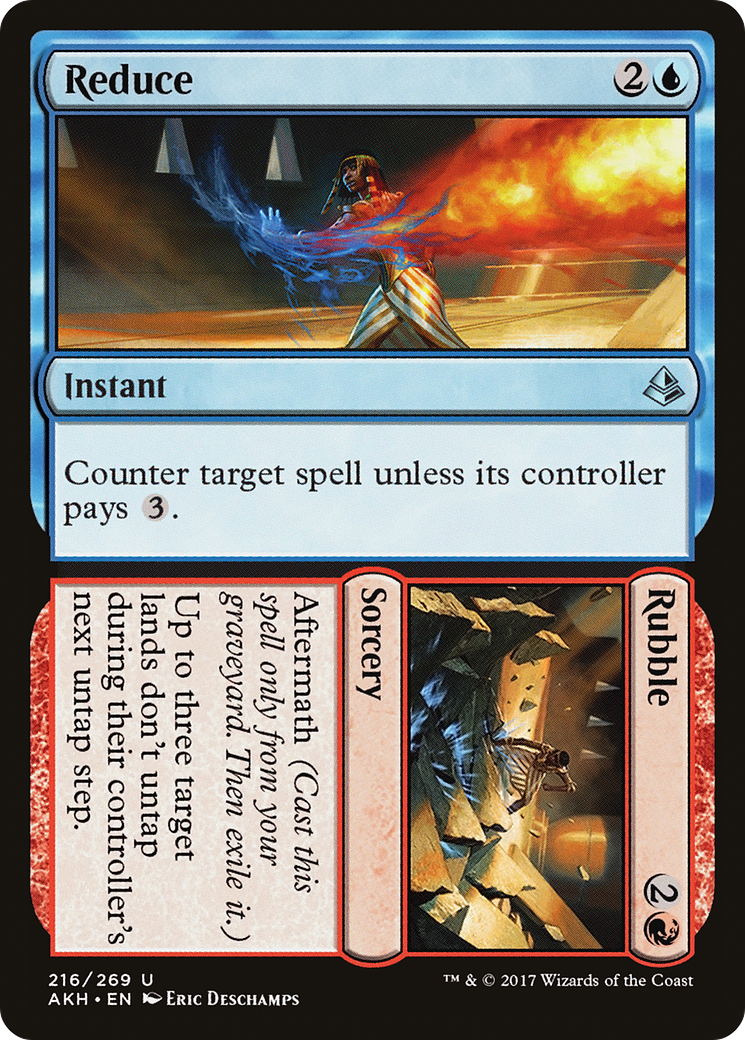 {C} Reduce // Rubble [Amonkhet][AKH 216]