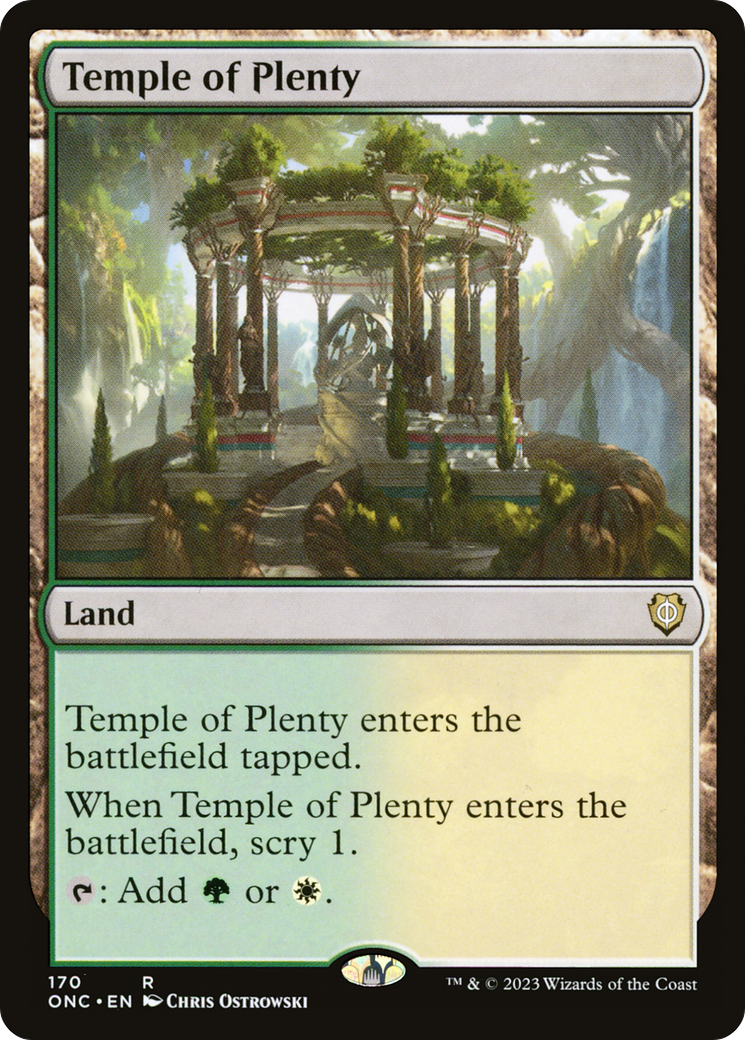 {R} Temple of Plenty [Phyrexia: All Will Be One Commander][ONC 170]
