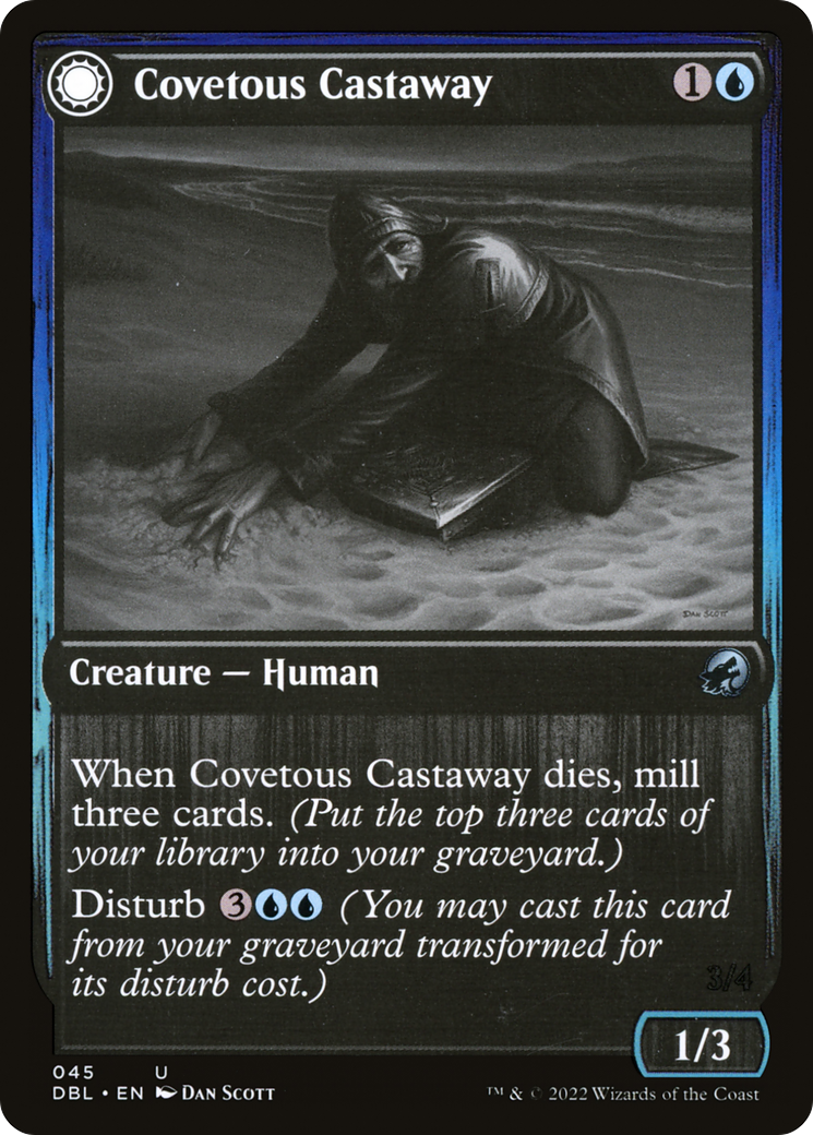 {C} Covetous Castaway // Ghostly Castigator [Innistrad: Double Feature][DBL 045]