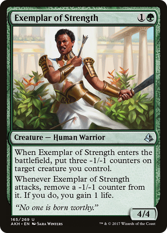 {C} Exemplar of Strength [Amonkhet][AKH 165]