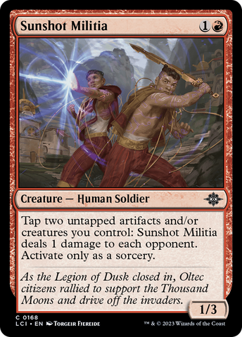 {@C} Sunshot Militia [The Lost Caverns of Ixalan][LCI 168]