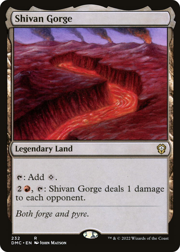 {R} Shivan Gorge [Dominaria United Commander][DMC 232]