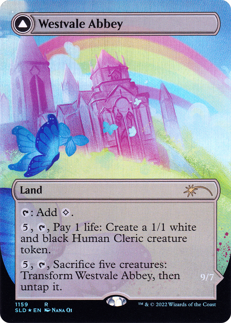 {R} Westvale Abbey // Ormendahl, Profane Prince (Borderless) [Secret Lair: From Cute to Brute][SLD 1159]