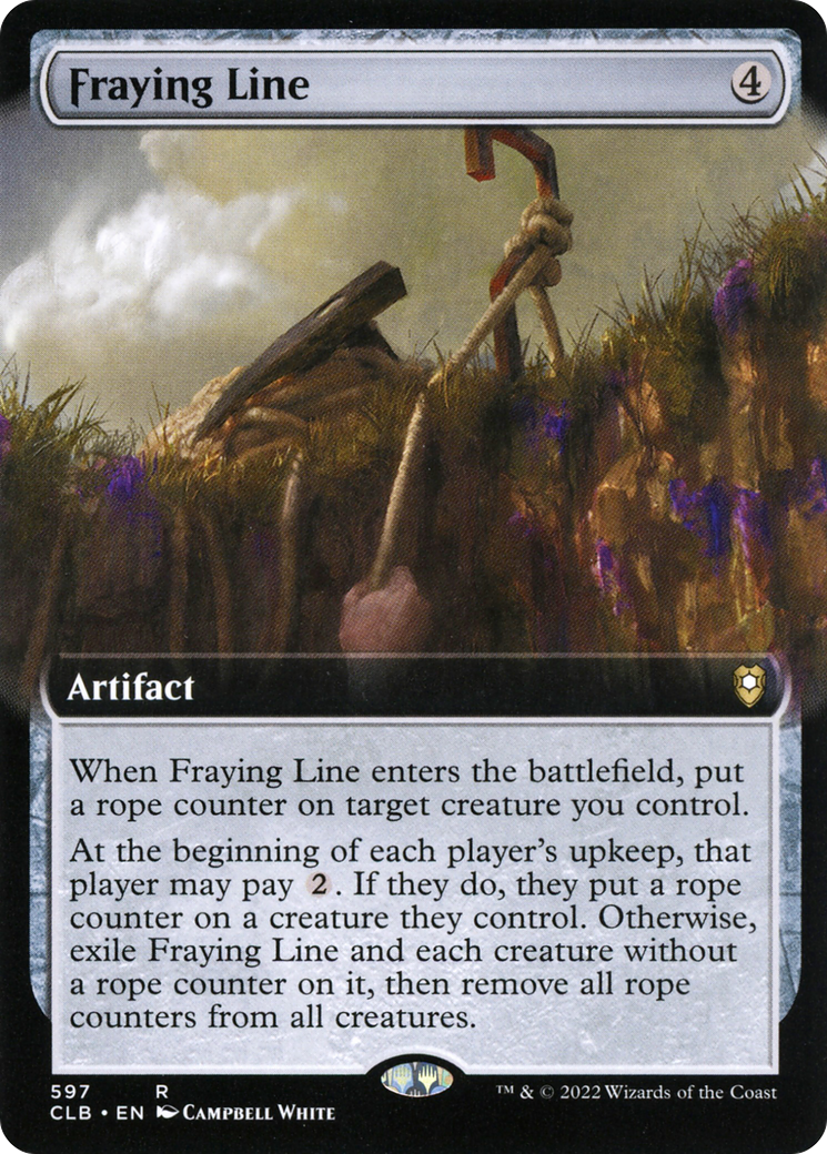 {R} Fraying Line (Extended Art) [Commander Legends: Battle for Baldur's Gate][CLB 597]