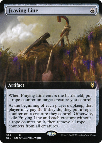 {R} Fraying Line (Extended Art) [Commander Legends: Battle for Baldur's Gate][CLB 597]