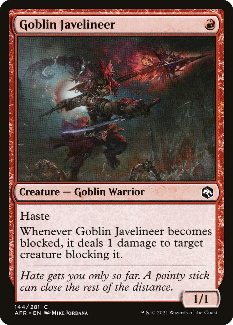 {C} Goblin Javelineer [Dungeons & Dragons: Adventures in the Forgotten Realms][AFR 144]