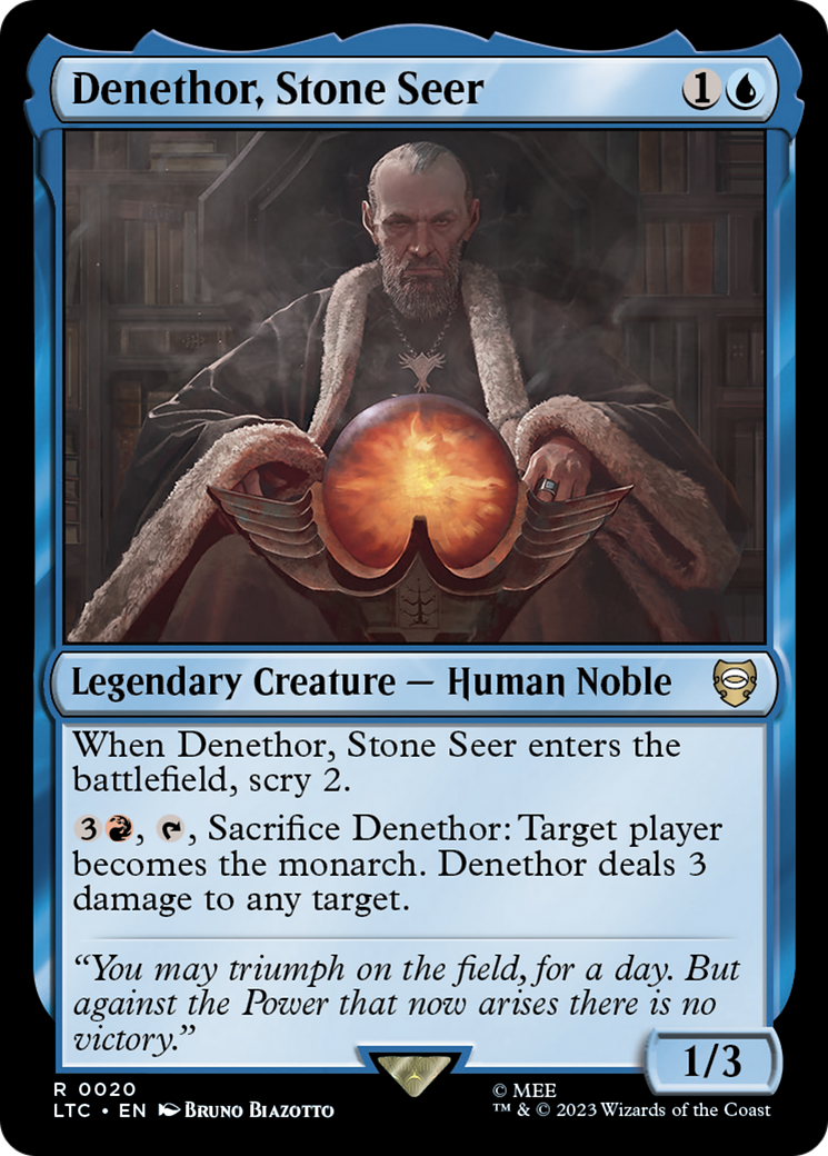 {R} Denethor, Stone Seer [The Lord of the Rings: Tales of Middle-Earth Commander][LTC 020]