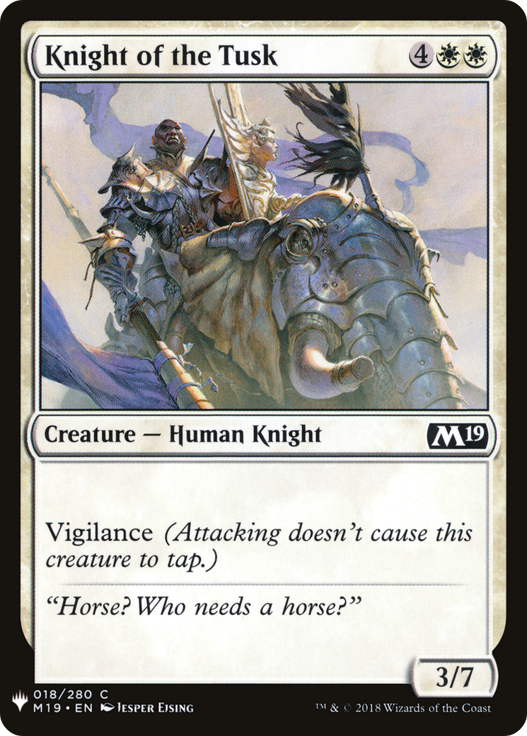 {C} Knight of the Tusk [Mystery Booster][LS M19 018]