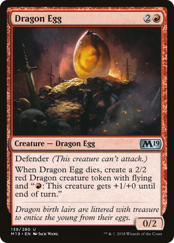 {C} Dragon Egg [Core Set 2019][M19 138]