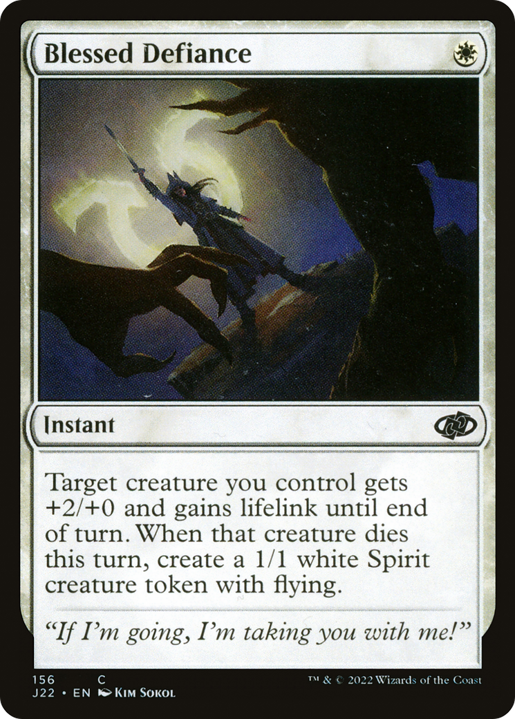 {C} Blessed Defiance [Jumpstart 2022][J22 156]