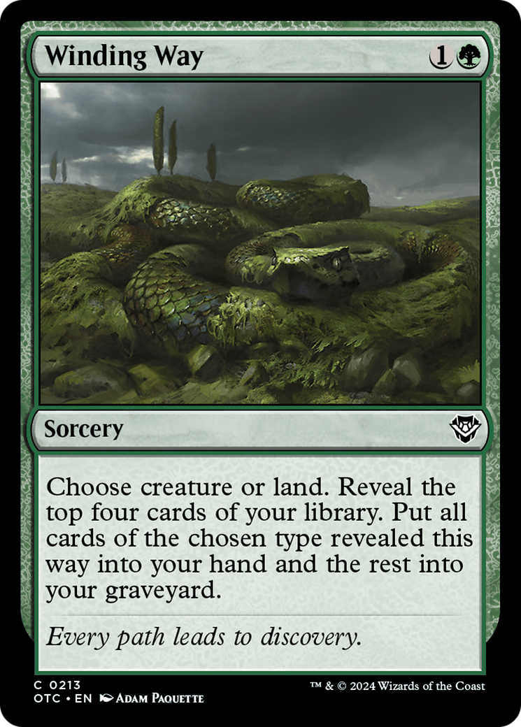 {C} Winding Way [Outlaws of Thunder Junction Commander][OTC 213]
