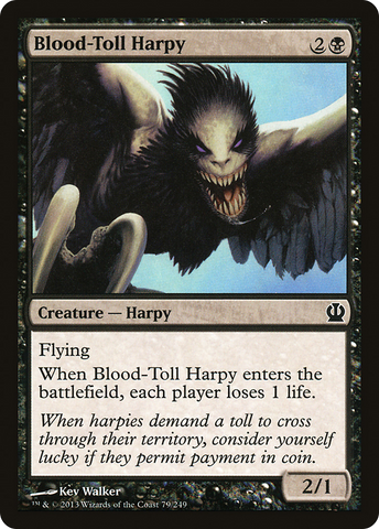 {C} Blood-Toll Harpy [Theros][THS 079]