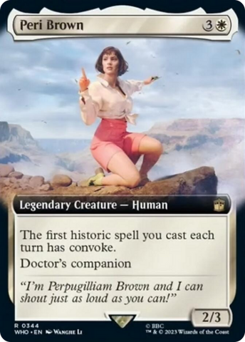 {R} Peri Brown (Extended Art) [Doctor Who][WHO 344]