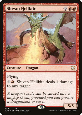 {R} Shivan Hellkite [Dungeons & Dragons: Adventures in the Forgotten Realms Commander][AFC 139]