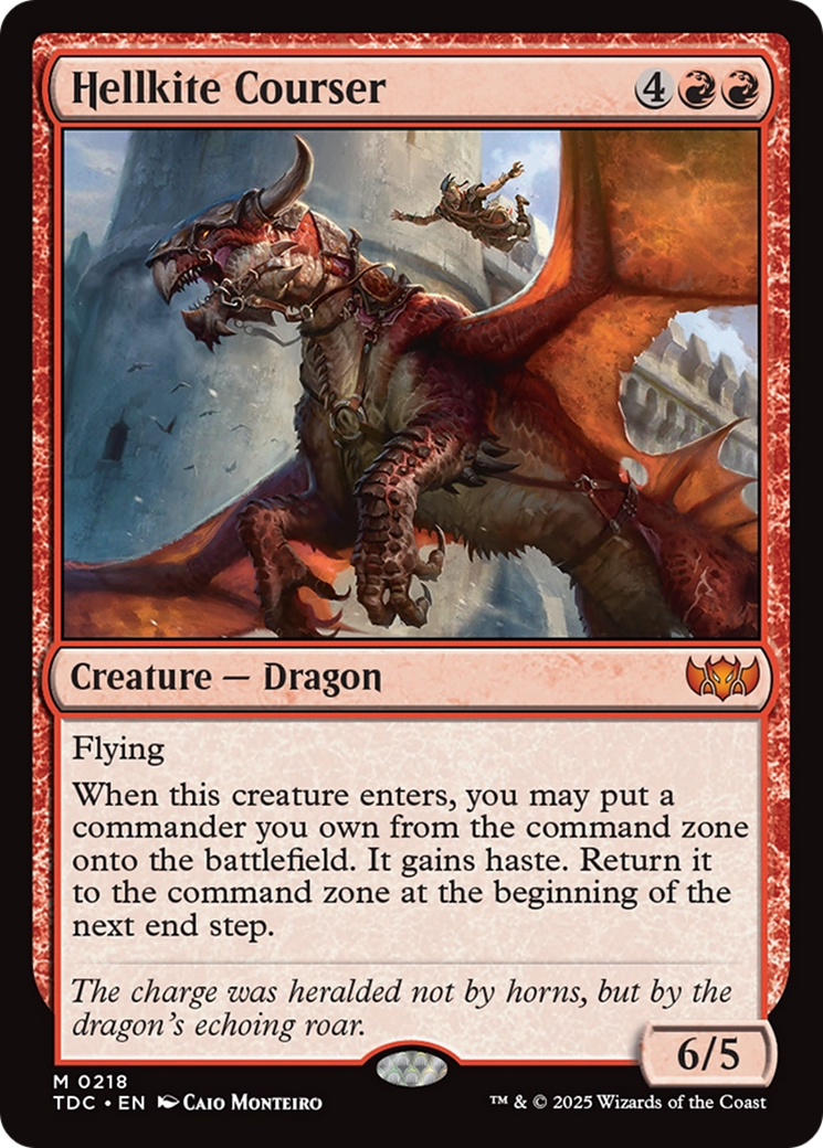 {R} Hellkite Courser [Tarkir: Dragonstorm Commander][TDC 218]