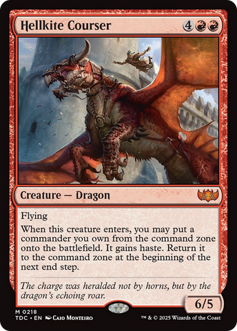 {R} Hellkite Courser [Tarkir: Dragonstorm Commander][TDC 218]