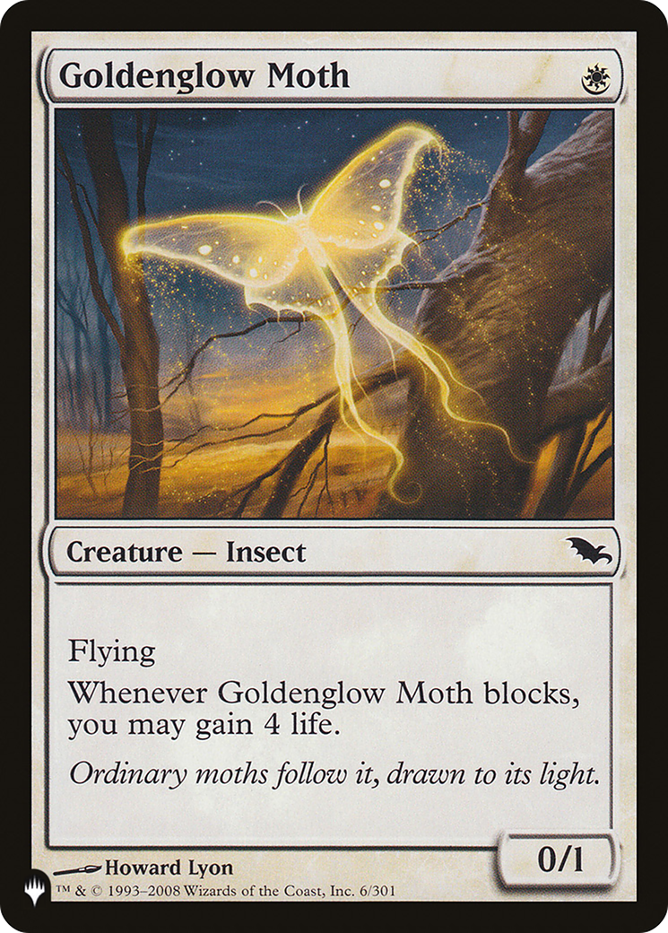 Goldenglow Moth [LIST 6/301]