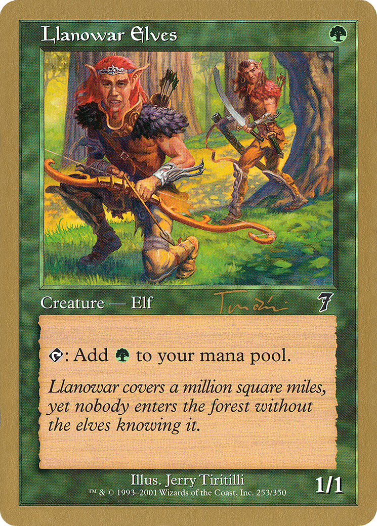 {C} Llanowar Elves (Jan Tomcani) [World Championship Decks 2001][GB WC01 JT253]