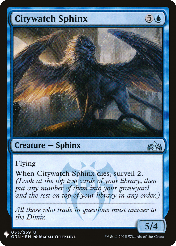{C} Citywatch Sphinx [Mystery Booster][LS GRN 033]