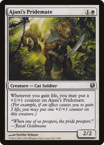 {C} Ajani's Pridemate [Duel Decks: Ajani vs. Nicol Bolas][DDH 009]