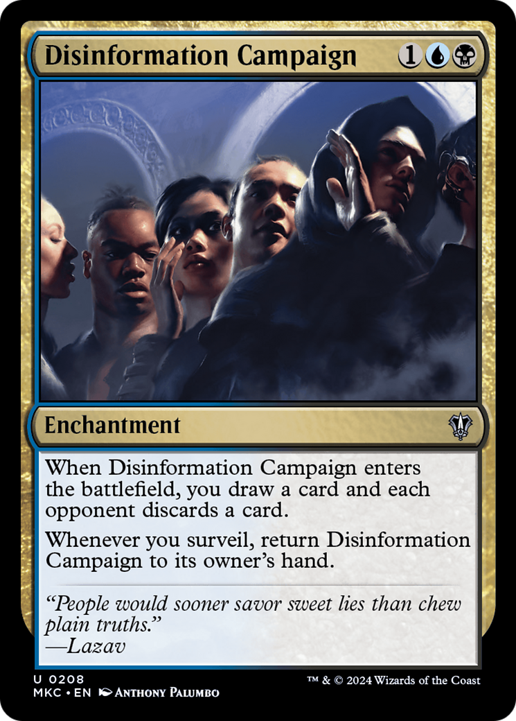 {C} Disinformation Campaign [Murders at Karlov Manor Commander][MKC 208]
