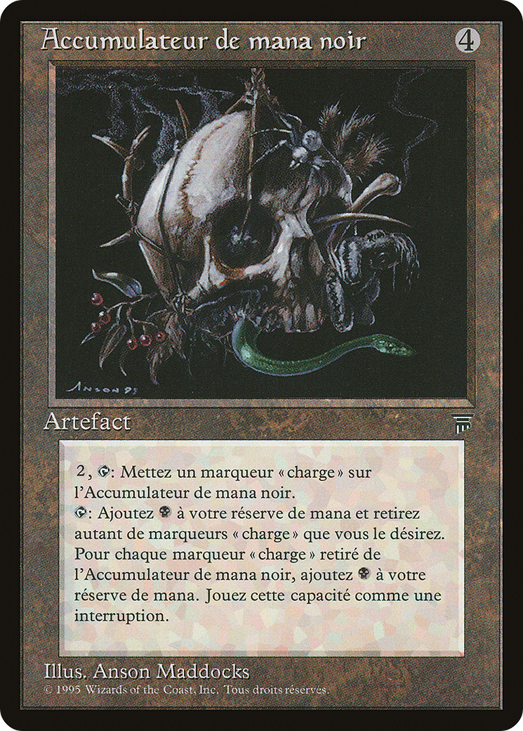 {C} Black Mana Battery (French) - "Accumulateur de mana noir" [Renaissance][REN 108]
