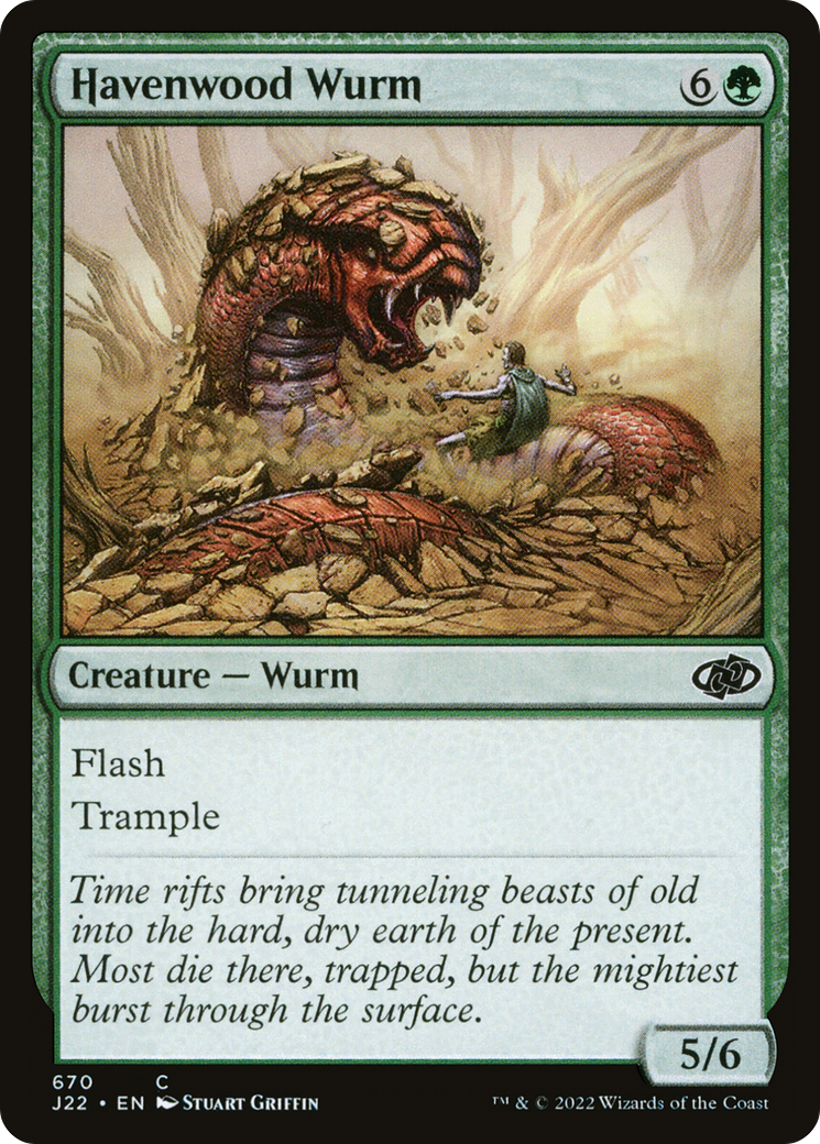 {C} Havenwood Wurm [Jumpstart 2022][J22 670]