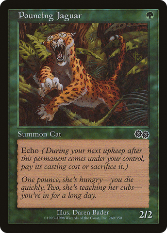 {C} Pouncing Jaguar [Urza's Saga][USG 269]