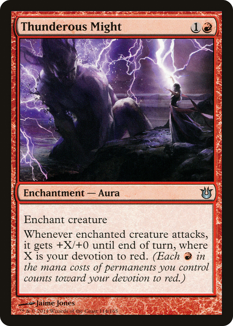 {C} Thunderous Might [Born of the Gods][BNG 114]