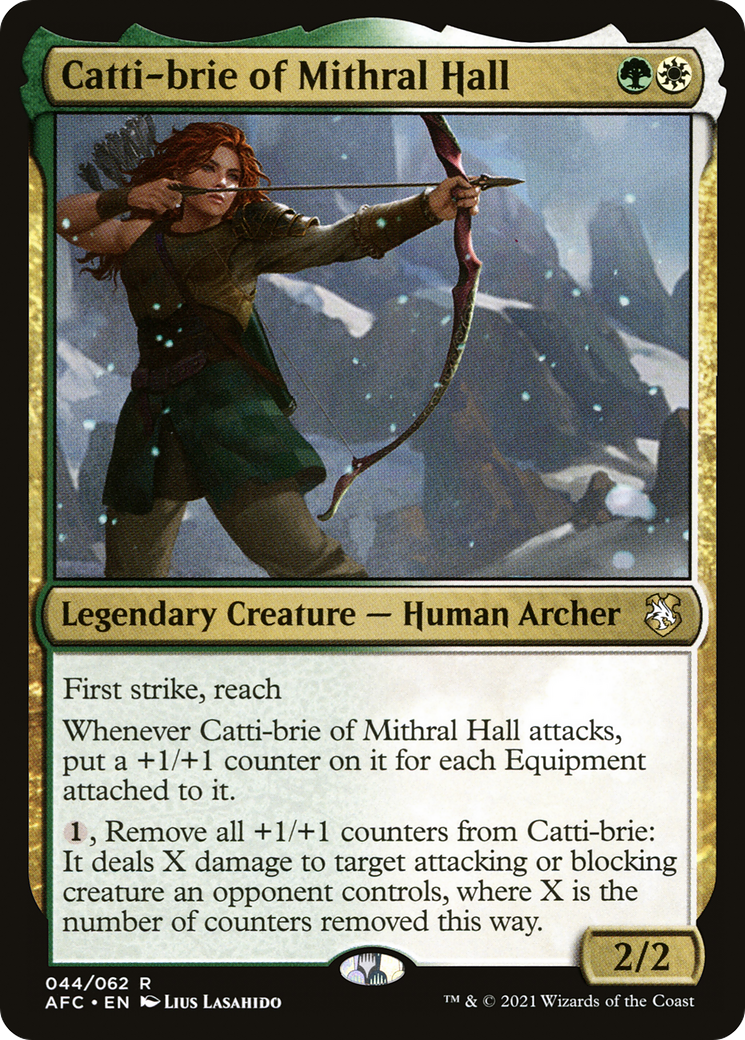 {R} Catti-brie of Mithral Hall [Dungeons & Dragons: Adventures in the Forgotten Realms Commander][AFC 044]