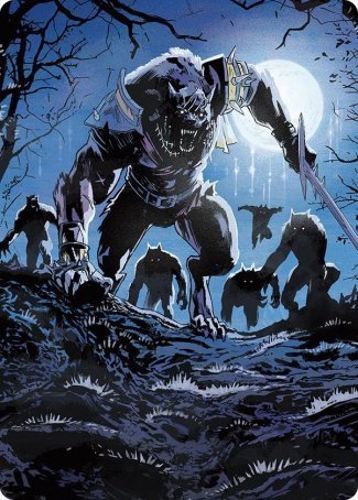 {A} Tovolar, the Midnight Scourge 2 Art Card [Innistrad: Midnight Hunt Art Series][AMID 008]