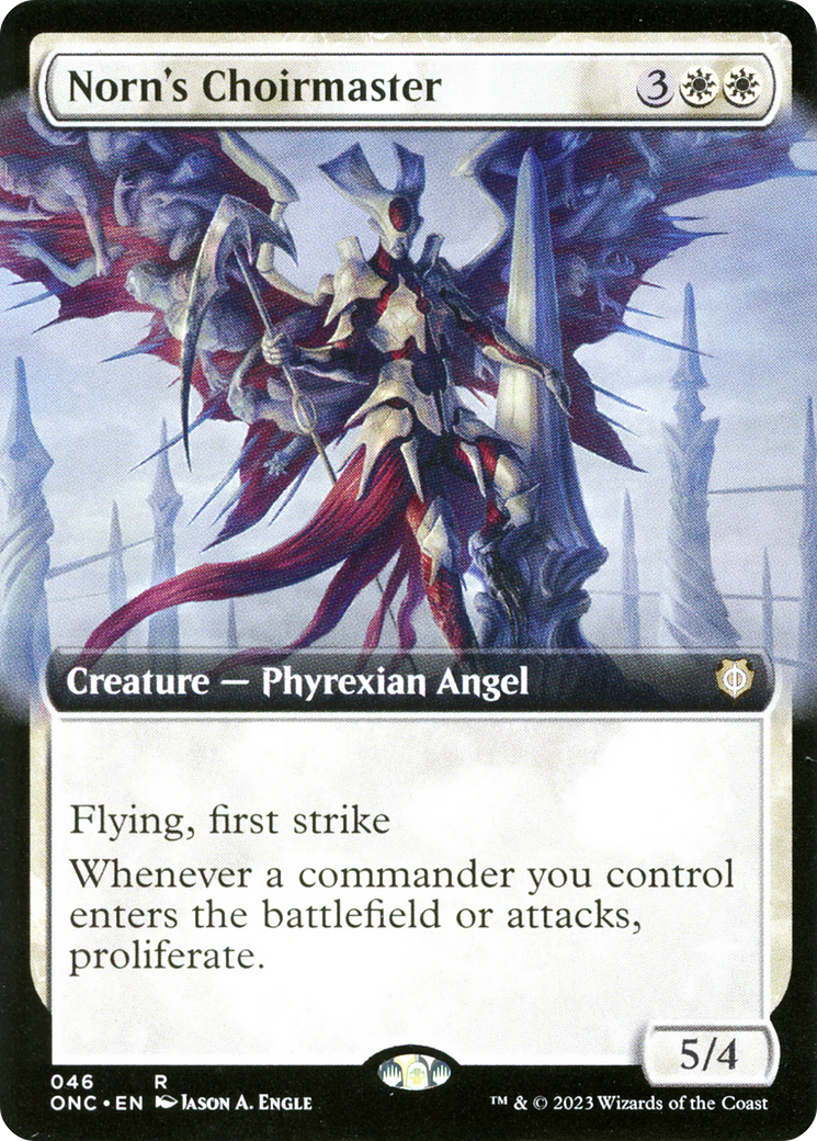 {R} Norn's Choirmaster (Extended Art) [Phyrexia: All Will Be One Commander][ONC 046]